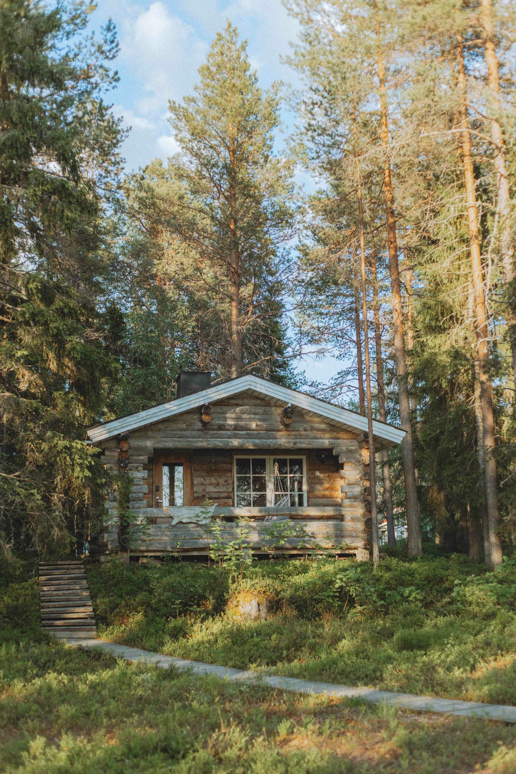 Cabane en bois en Finlande