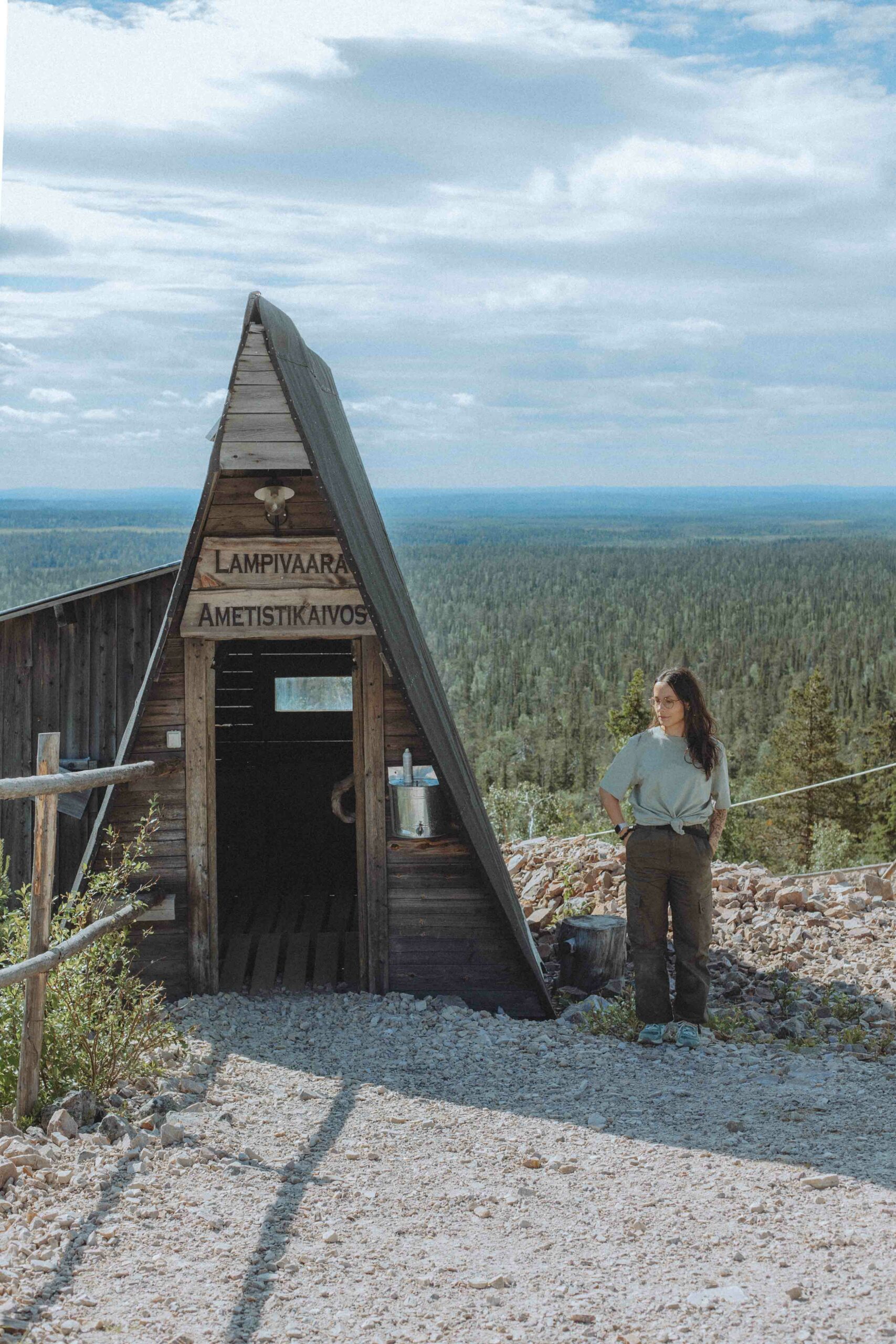 Entrée de la Mine d’améthyste de Lampivaara