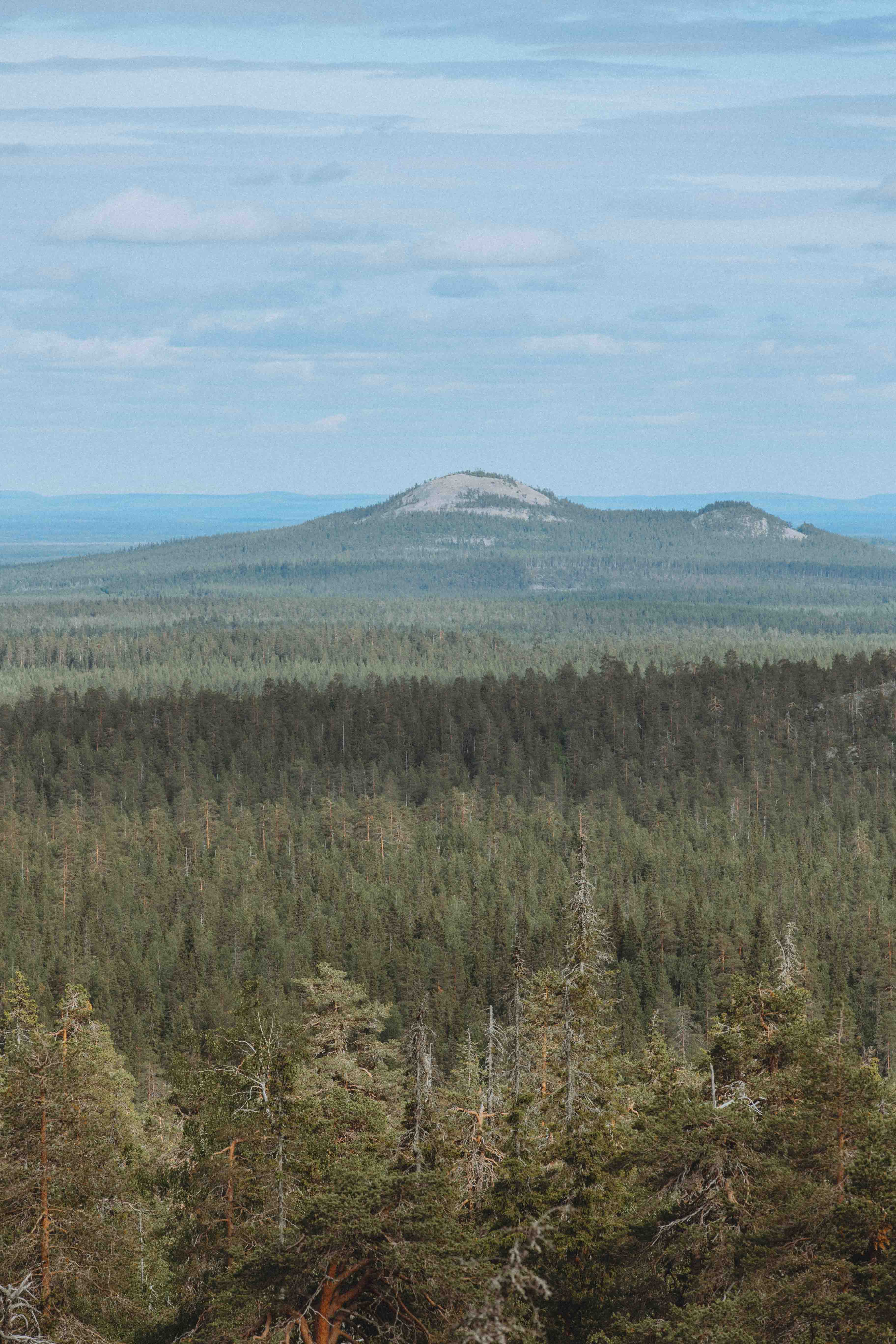 Vu depuis la mine d'améthyste de Lampivaara